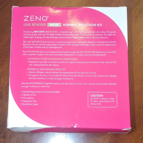 Zeno Wrinkle Reduction Kit Red Light  Travel size includes serum - Picture 2 of 6
